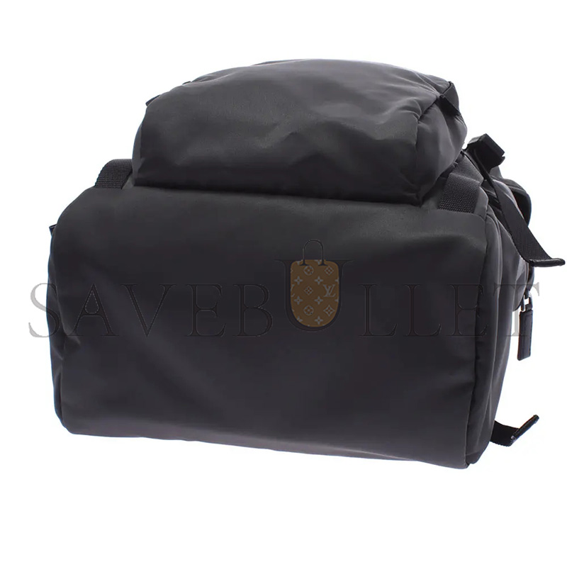 PRADA GRAY SILVER HARDWARE NYLON RUCKSACK DAYPACK 2VG0135 (45*27*17cm) 